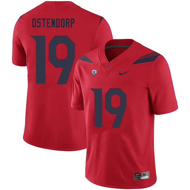 Men #19 Kyle Ostendorp Arizona Wildcats College Football Jerseys Sale-Red - Click Image to Close